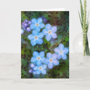 FORGET ME NOT BIRTHDAY CARD