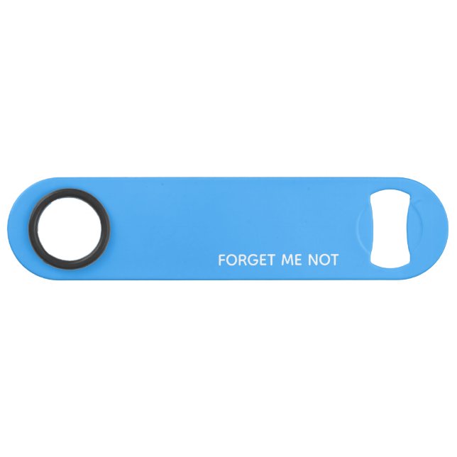 Forget-me-not blue colour name bar key (Front (Horizontal))