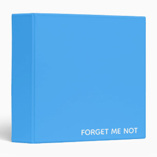 Forget-me-not blue colour name binder