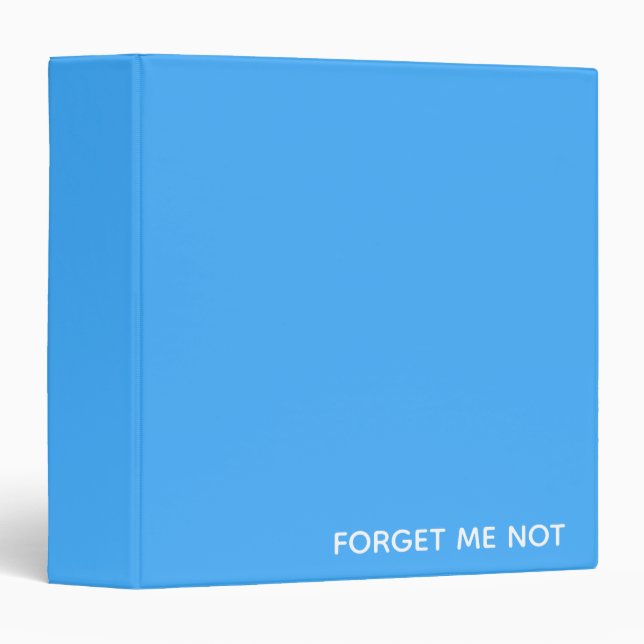 Forget-me-not blue colour name binder (Front/Spine)