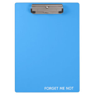 Forget-me-not blue colour name clipboard