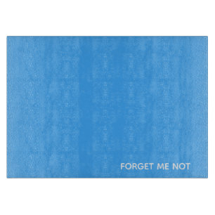Forget-me-not blue colour name cutting board