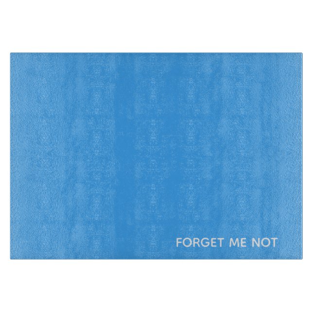 Forget-me-not blue colour name cutting board (Front)