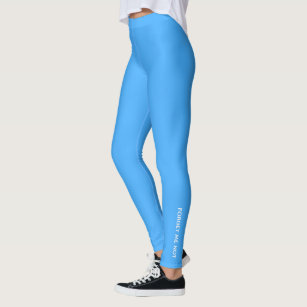 Forget-me-not blue colour name leggings