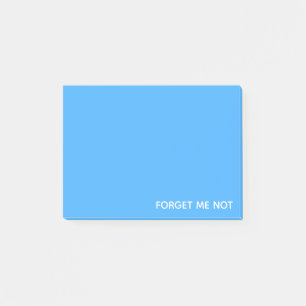 Forget-me-not blue colour name post-it notes