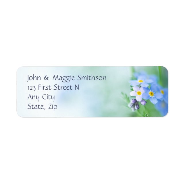 Forget Me Not Blue Garden Flower (Front)