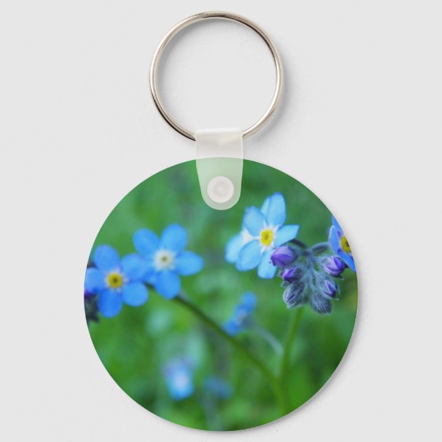 Forget-me-not Blues Keychain (Front)