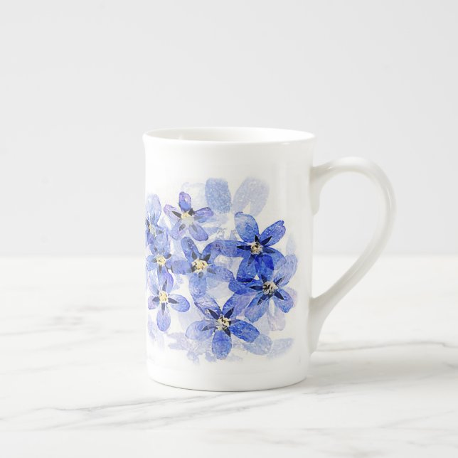 Forget-me-not Bone China mug (Right)
