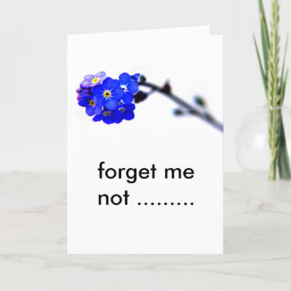 forget me not ......... card