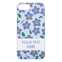 Forget Me Not Cell Phone Case for iPhone