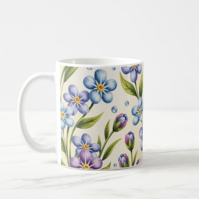 Forget-me-not Coffee Mug (Left)