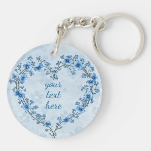 Forget me not Custom Keepsake Remembrance Keychain