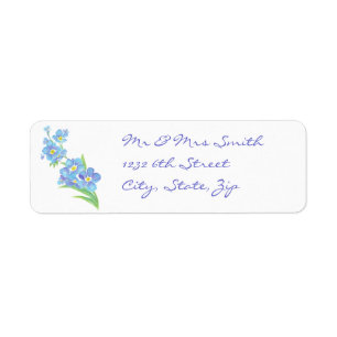 Forget me not Custom Watercolor Garden Flower