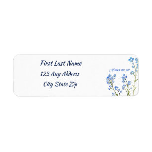 Forget me not Custom Watercolor Garden Flower