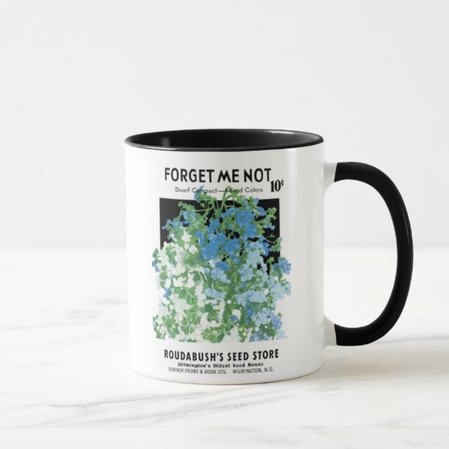 Forget Me Not, Dwarf Compact, Roudabush's Seed Sto Mug (Right)