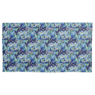 Forget me not flora pillowcase