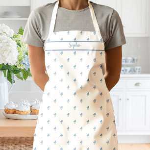 Forget Me Not Floral Apron