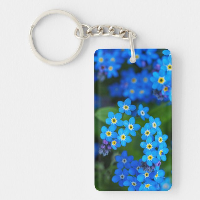 Forget-me-not Floral Key Ring (Front)