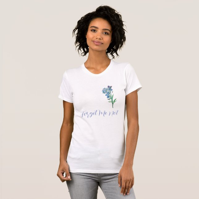 Forget me not floral T-Shirt (Front Full)