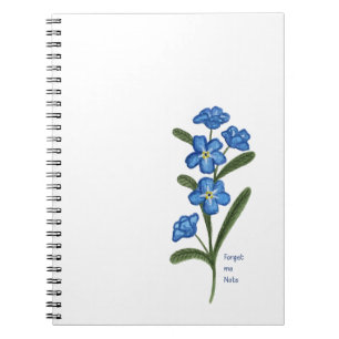 Forget Me Not Flower Notebook 