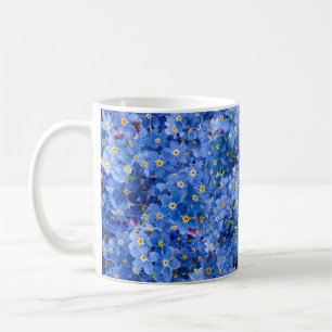 Forget Me Not Flower Pattern Coffee Mug