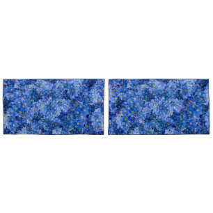 Forget Me Not Flower Pattern Pillowcase