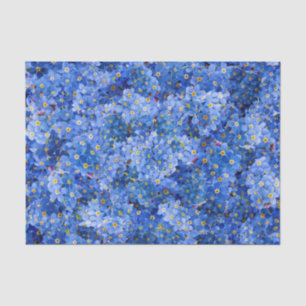 Forget Me Not Flower Pattern Tissue Paper