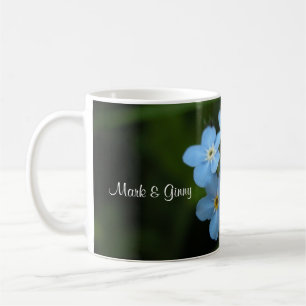Forget Me Not Flowers Bride & Groom Coffee Mug
