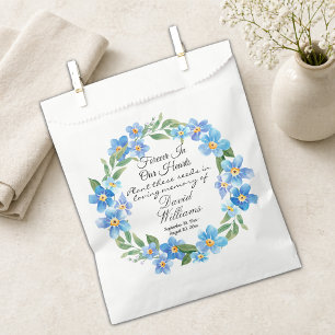Forget Me Not Flowers In Loving Memory Seed Packet Favour Bag