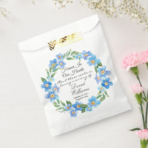 Forget Me Not Flowers In Loving Memory Seed Packet Favour Bag
