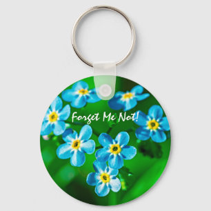 Forget-me-not flowers keychain