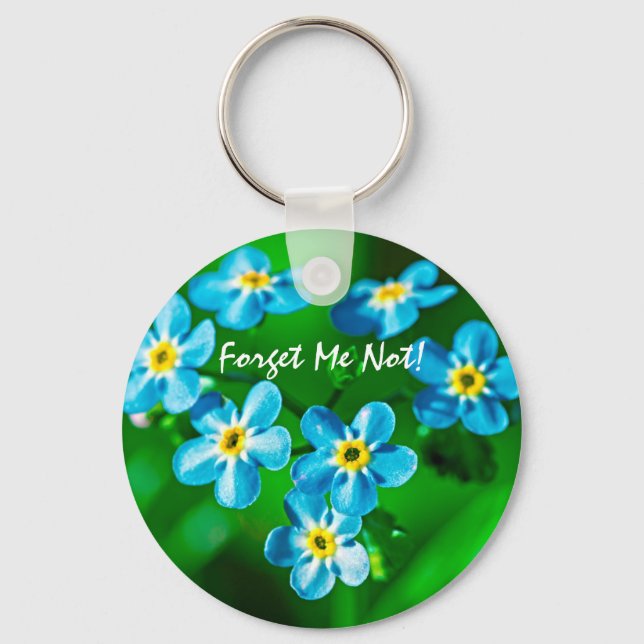 Forget-me-not flowers keychain (Front)