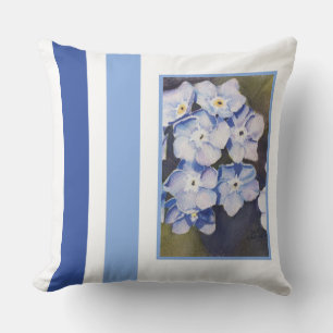 Forget-me-not Flowers Outdoor Pillow