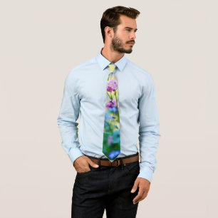 Forget-Me-Not Flowers Tie