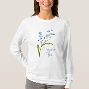 FORGET ME NOT FLOWERS - WOMENS LONG SLEEVE T-Shirt