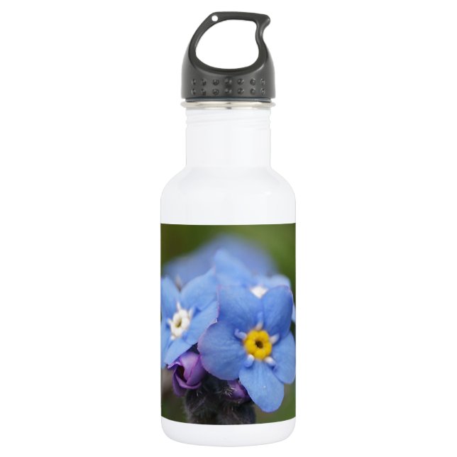 Forget-me-not forever and ever! 532 ml water bottle (Front)