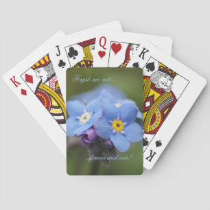 Forget-me-not forever and ever! playing cards