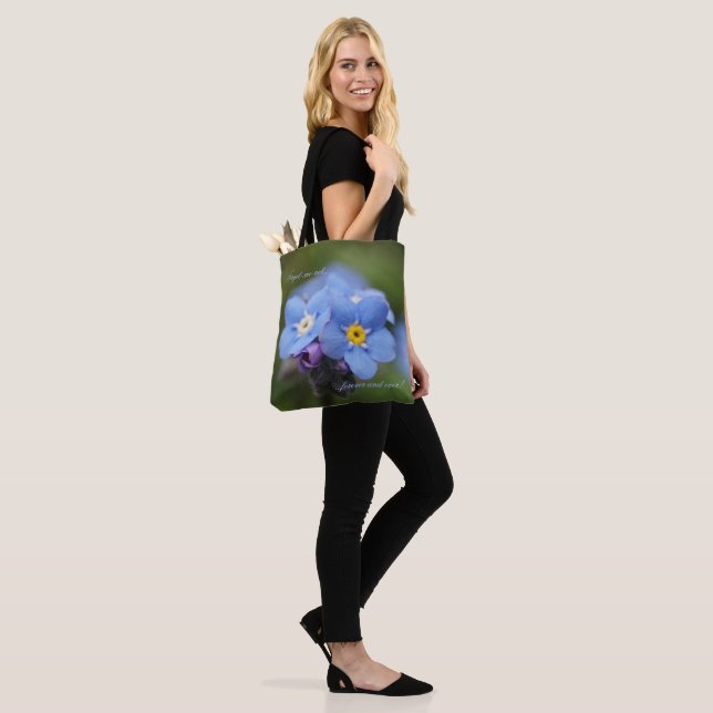 Forget-me-not forever and ever  tote bag (On Model)