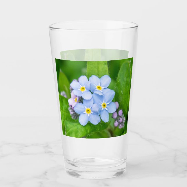 Forget-me-not, Glass Cup (Front)