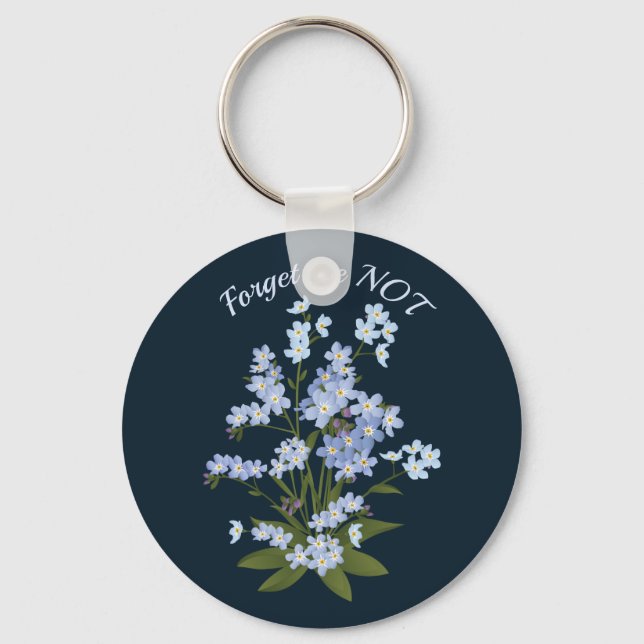 Forget me not keychain (Front)