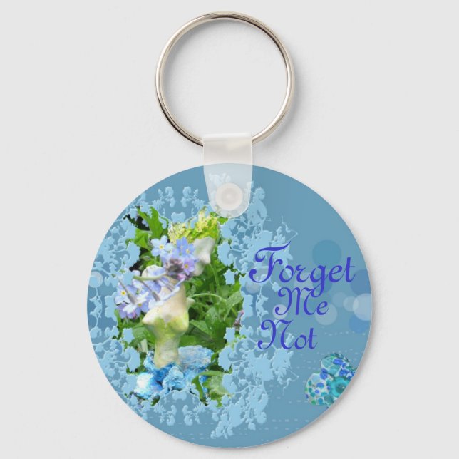 forget me not keychain (Front)