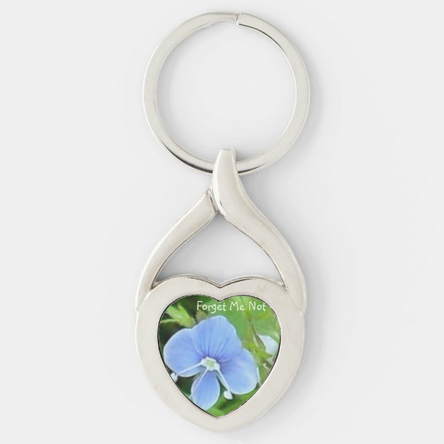 Forget Me Not Keychain (Front)