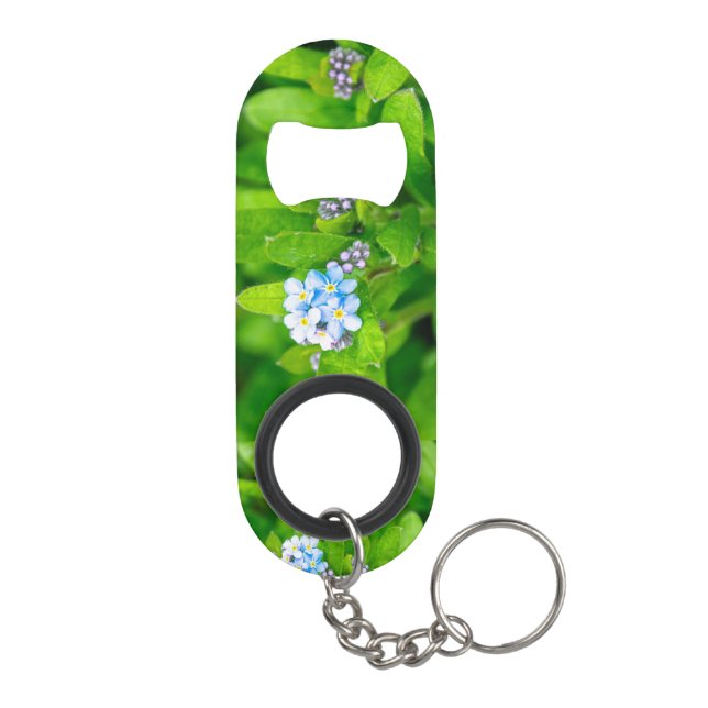Forget-me-not Keychain Bottle Opener (Back)