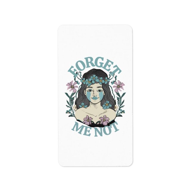 Forget Me Not Label (Front)