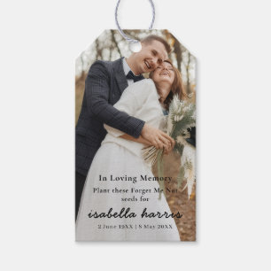 Forget-Me-Not Memorial Seed Packet Design Gift Tags