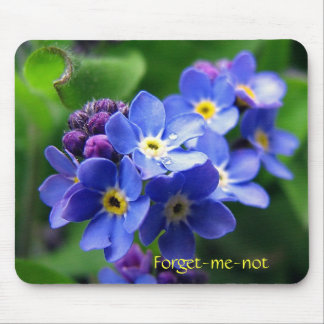 Forget-me-not Mouse Pad