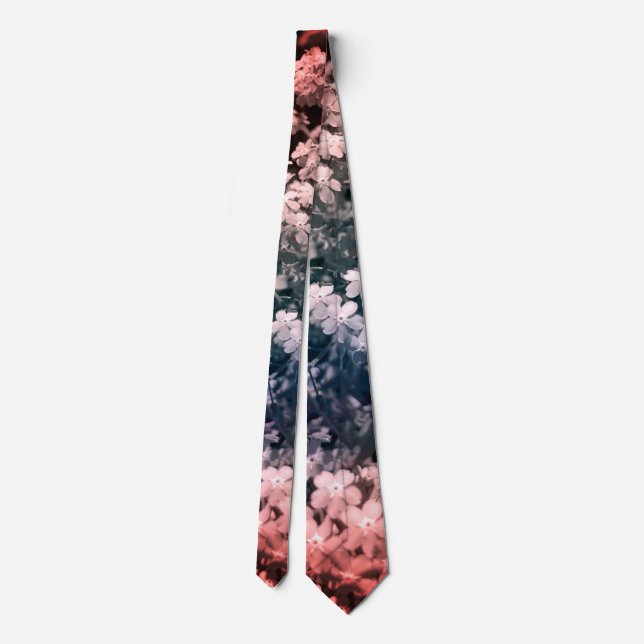 forget me not  neck tie (Back)