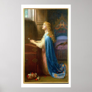 'Forget me Not' (oil on canvas) Poster