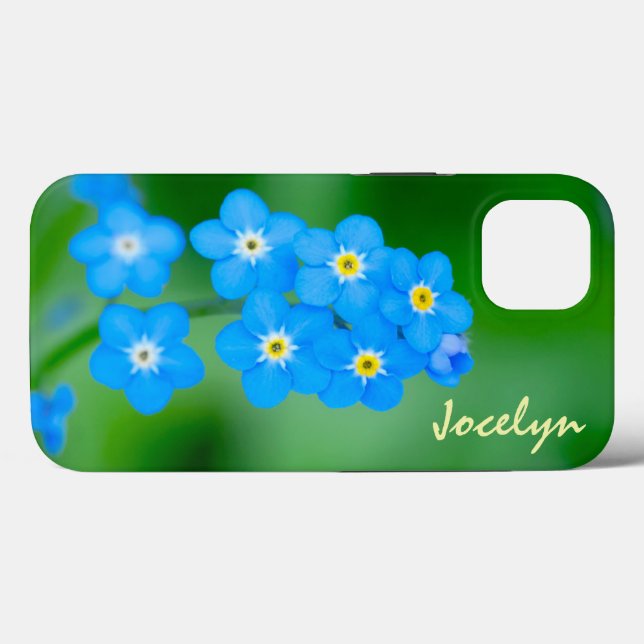Forget-me-Not Personalized Case-Mate iPhone Case (Back (Horizontal))