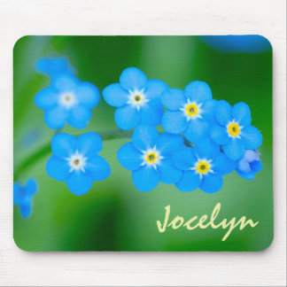 Forget-me-Not Personalized Mouse Pad